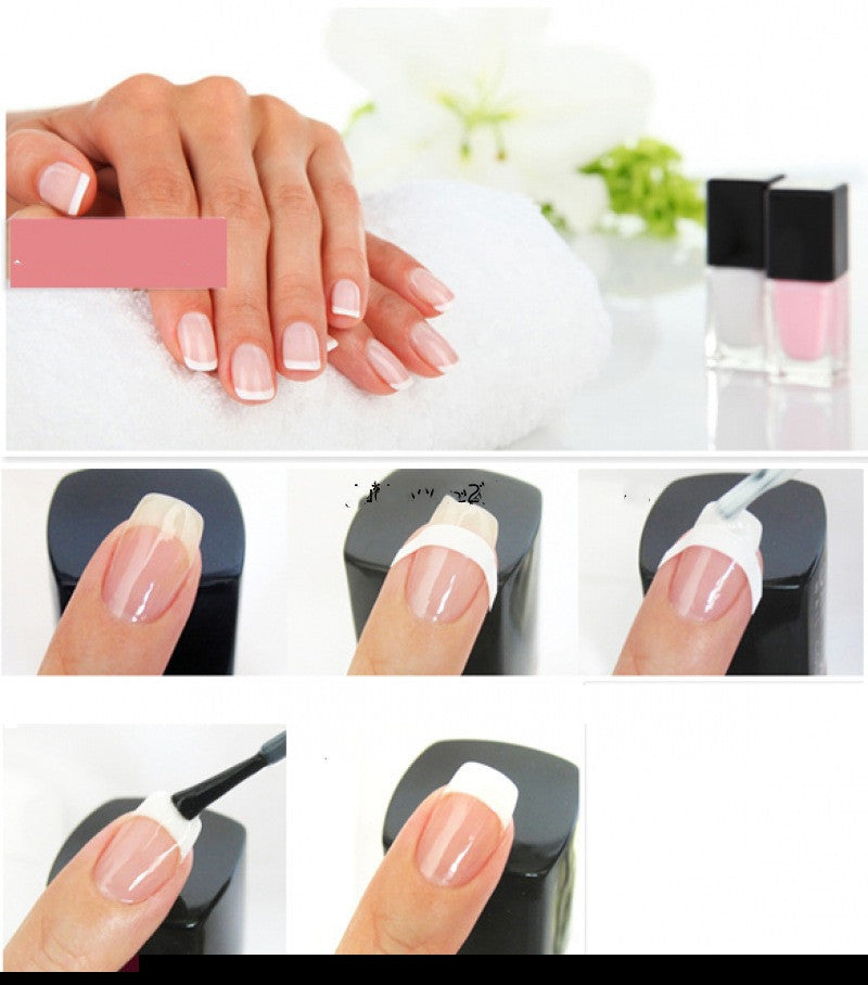 Nail tools French stickers nail stickers French stickers diy nail stickers French nail smile line cut off colour stickers 24 models