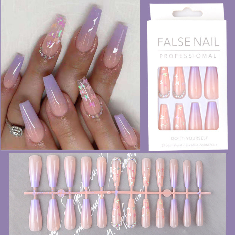 ｛COB-1｝Explosive wear nails removable false nail patches ins ballet nail pieces finished press on nails