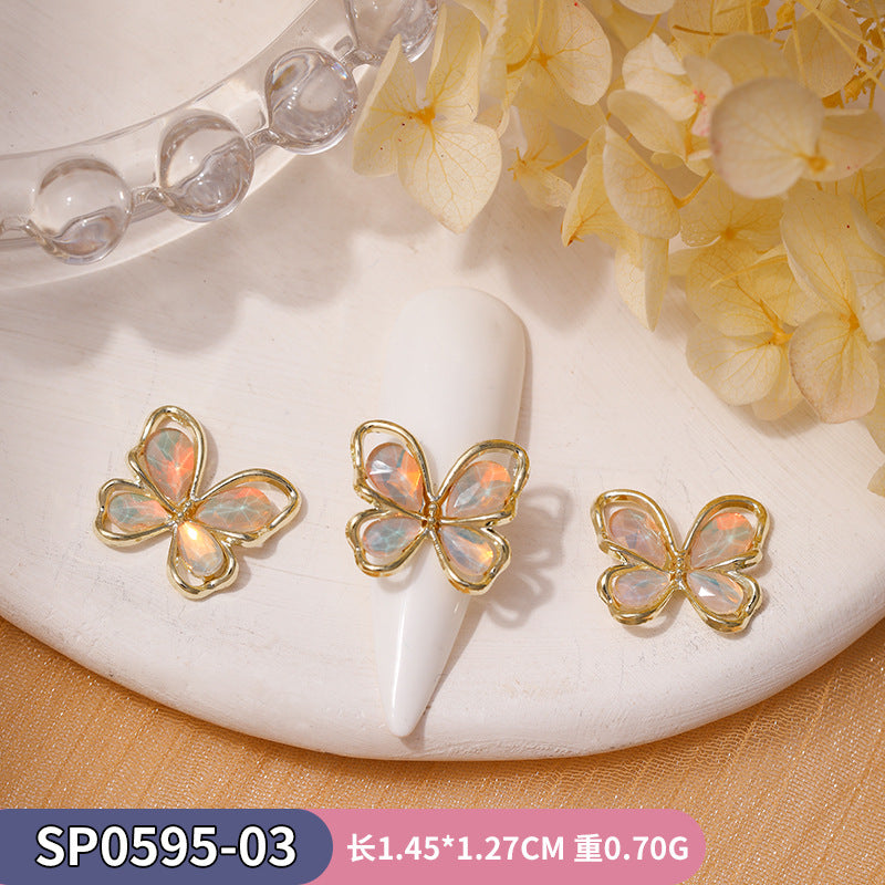 Nail ornaments hollow cat&
