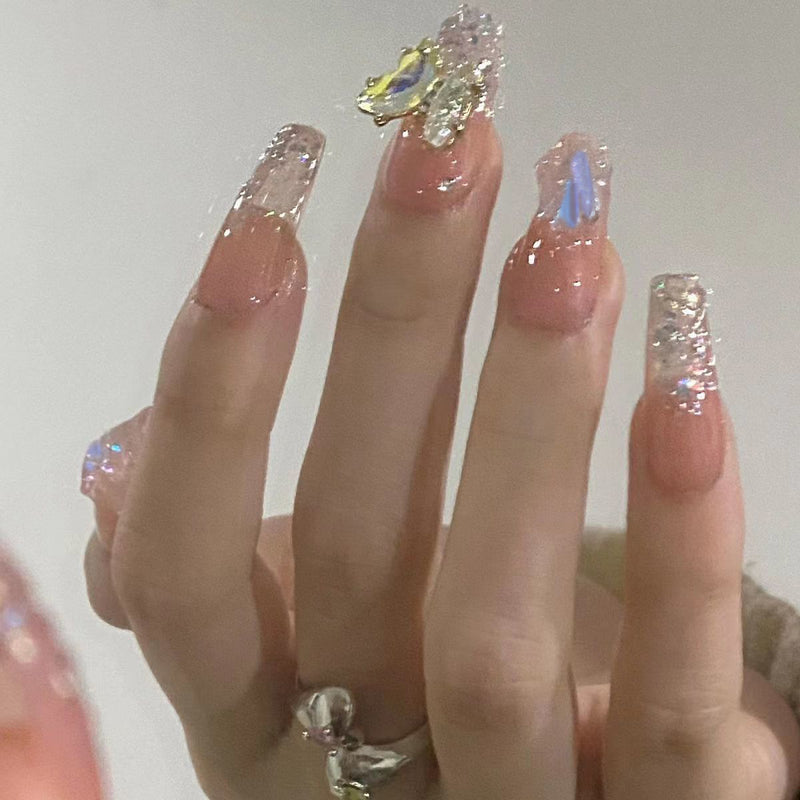 ｛GLM1｝Wearing high-quality nail patches, handcrafted cat eye nail patches, Instagram style nail enhancement patches