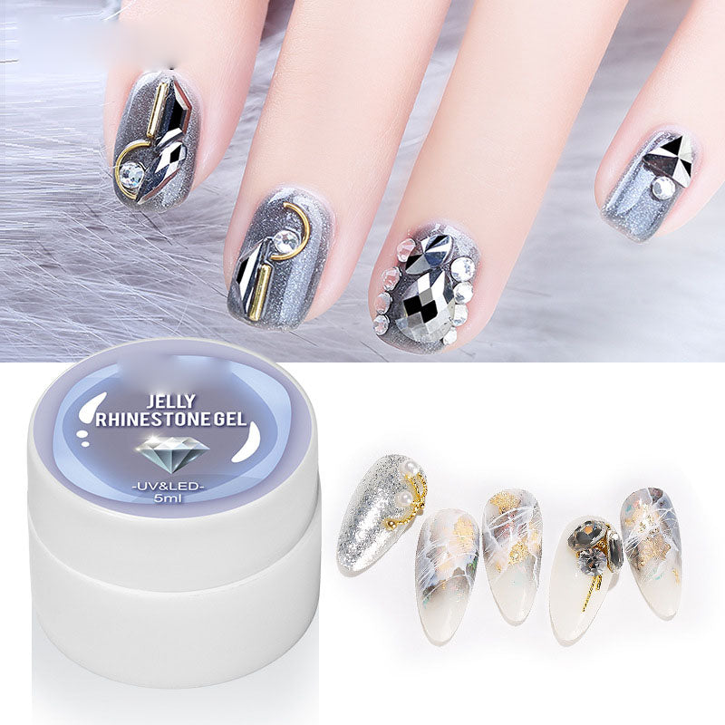 NGRO122 Nail Art No-wash Sticky Diamond Sealing Coat 5ML