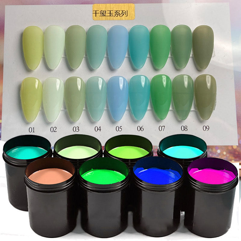 NGPF049 Customized ice-penetrating jade nail polish, resin base nail polish