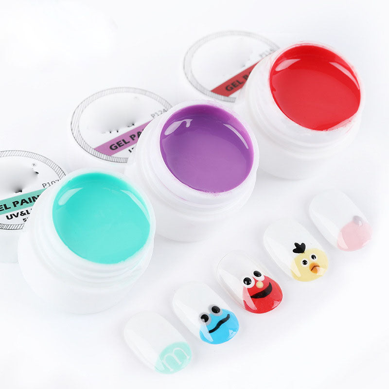 NGRO109 Painted Glue, Bright Diamond Glue, Extended Glue, Fine Glitter Rainbow Glue, 5ML Small Can