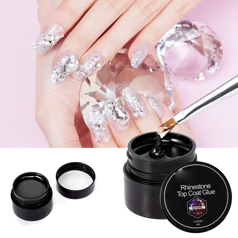 NGRO123 Hard No-washing Sticky Diamond Sealing Nail Glue 5ml