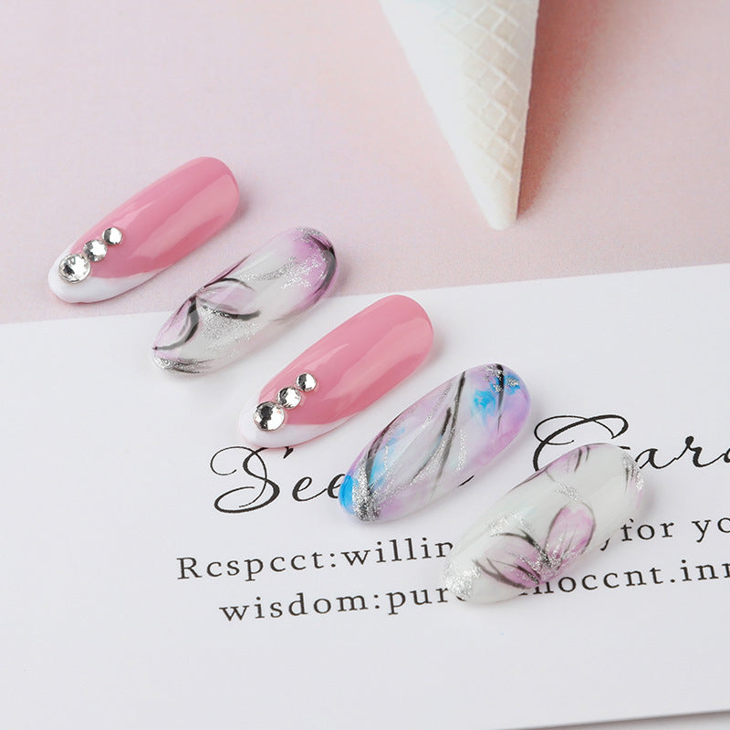 NGRO109 Painted Glue, Bright Diamond Glue, Extended Glue, Fine Glitter Rainbow Glue, 5ML Small Can