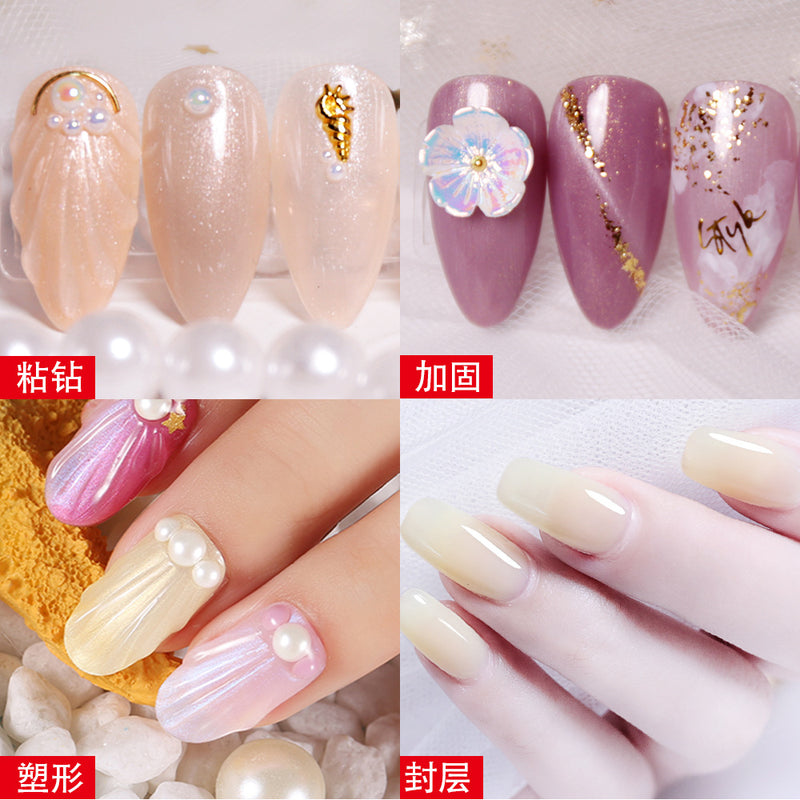 NGPF055 Top Coat Nail Polish Glue Kilogram Pack, Wearing Nail Special Sticky Diamond Nail Art, No-wash Hard Top Coat
