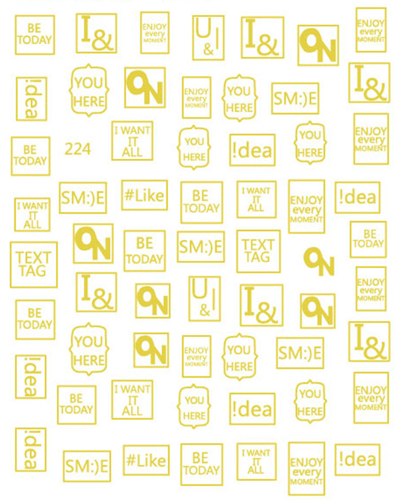 Nail Stickers JNS006
