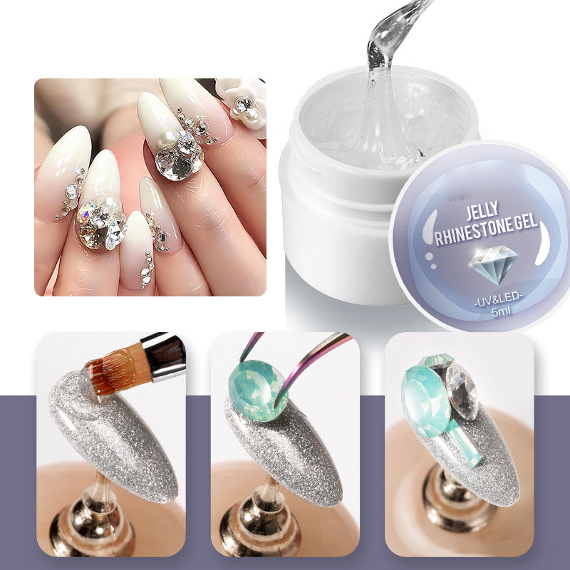 NGRO122 Nail Art No-wash Sticky Diamond Sealing Coat 5ML