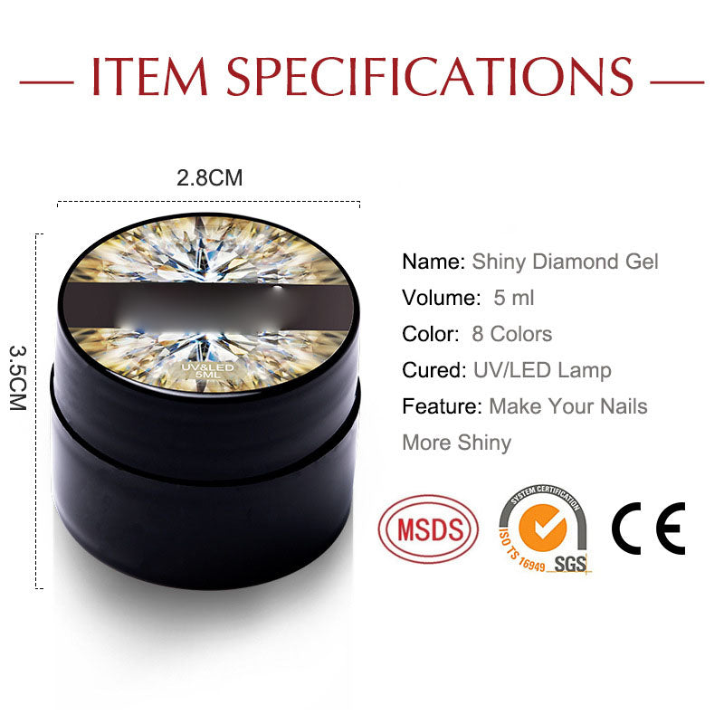 NGRO104 Sparkling Diamond Bright Sequin Nail Glue