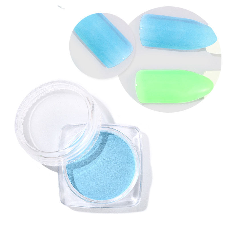 NGRO096 transparent powder laser glue bright color fluorescent glitter 12 colors