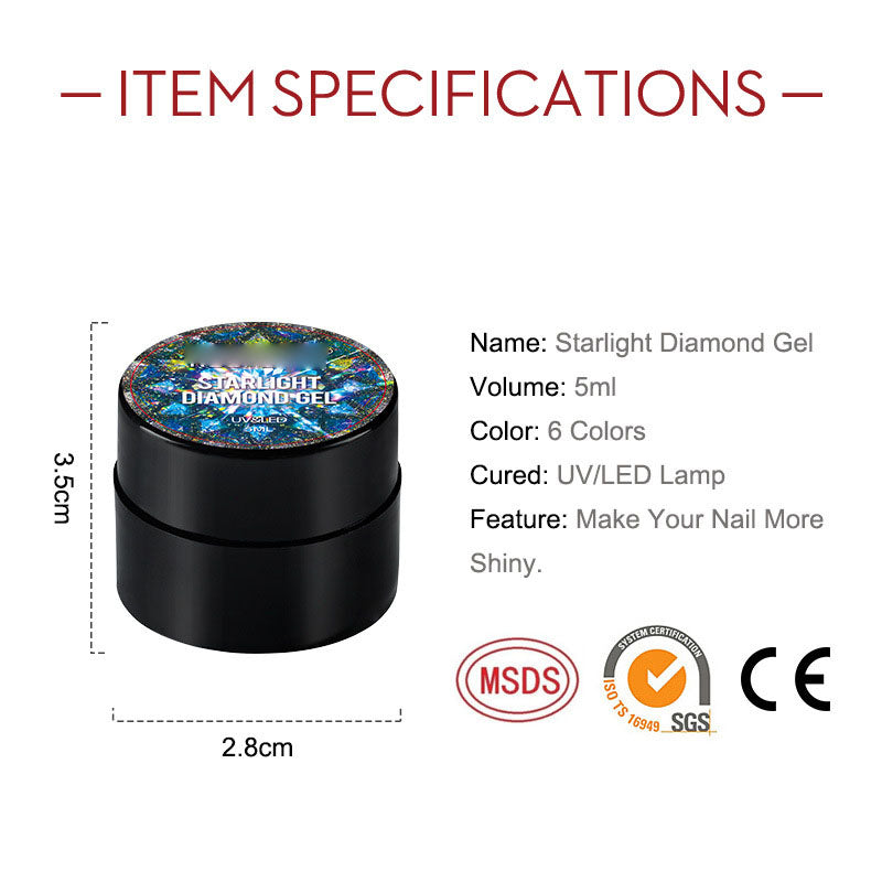 NGRO110 Explosive Colorful Sequin Diamond Glue 5ML