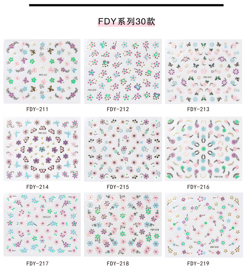 5D Nail Stickers  NSF029