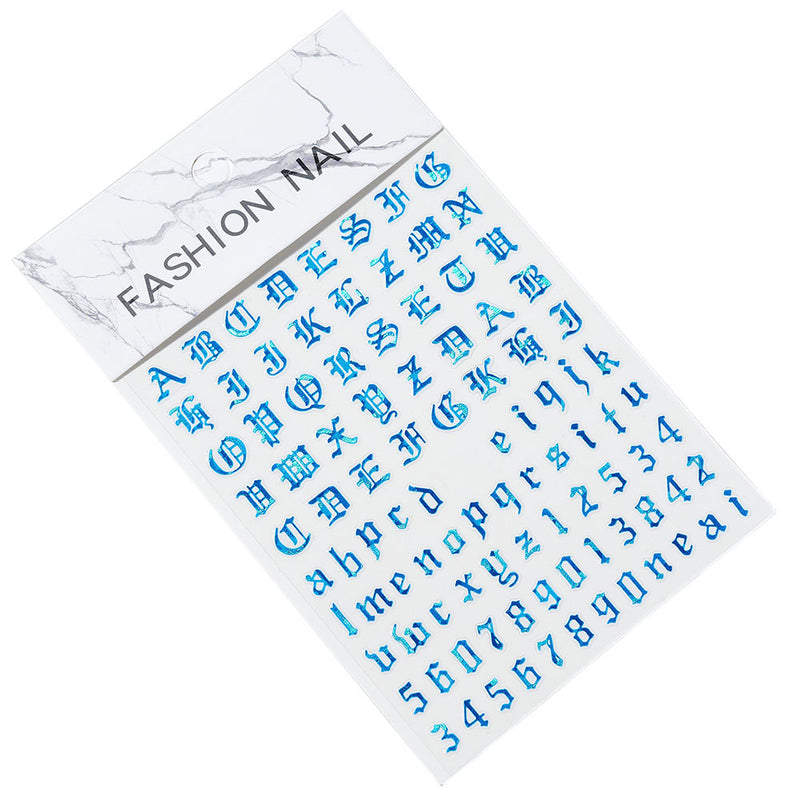 NKS070 Croheart Art Alphanumeric Plastic Sticker