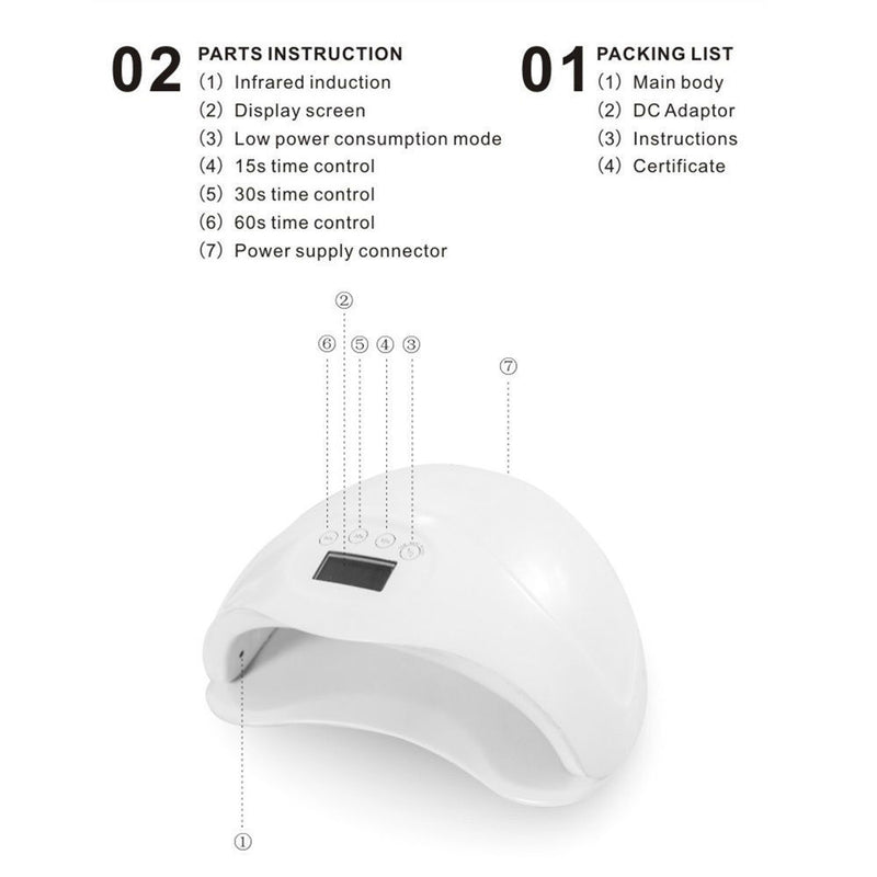 48W Sun5 Plus LED Nail lamp NL004
