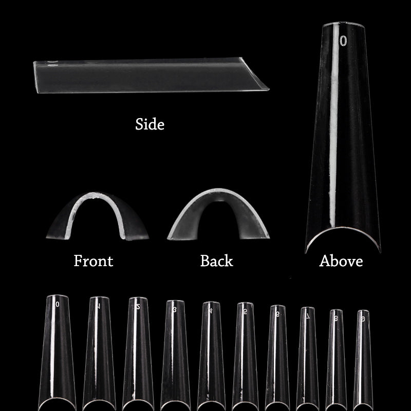 TD15 4cm Curved French Coffin Press Tips 0-9
