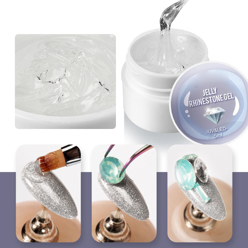 NGRO122 Nail Art No-wash Sticky Diamond Sealing Coat 5ML