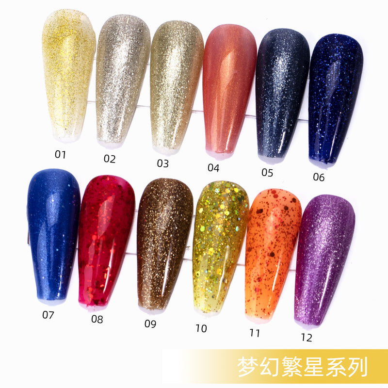 NGMB003 12 sticks of nail polish gel set