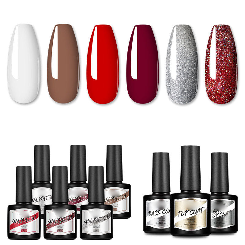 NGRO048 Nail Polish Glue Set 8ML Plastic Bottle