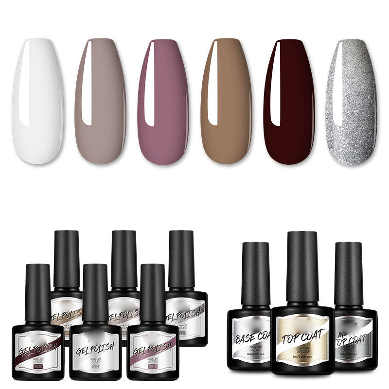NGRO048 Nail Polish Glue Set 8ML Plastic Bottle