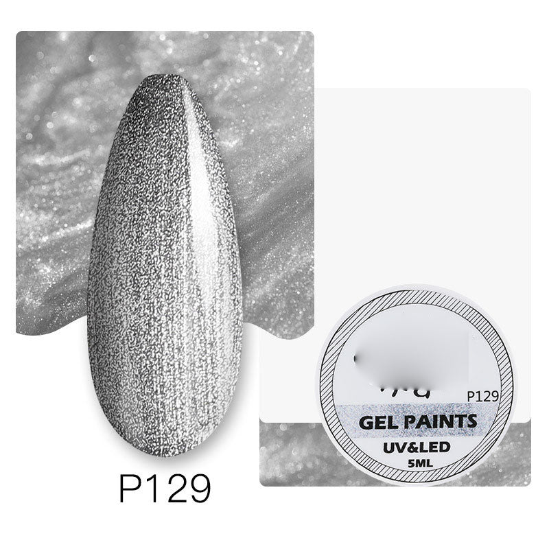 NGRO109 Painted Glue, Bright Diamond Glue, Extended Glue, Fine Glitter Rainbow Glue, 5ML Small Can