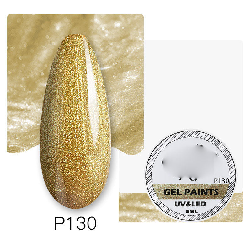 NGRO109 Painted Glue, Bright Diamond Glue, Extended Glue, Fine Glitter Rainbow Glue, 5ML Small Can