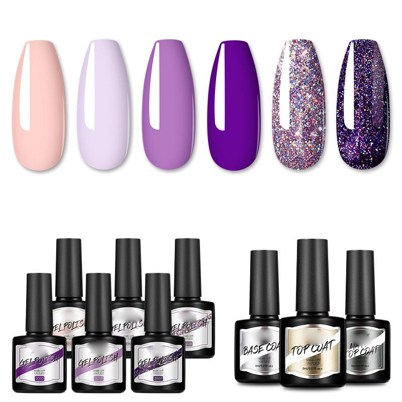 NGRO048 Nail Polish Glue Set 8ML Plastic Bottle