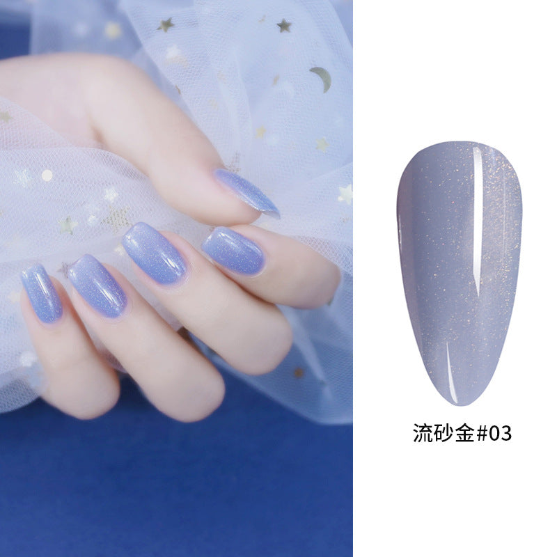 NGPF018 Glitter Sequin High Gloss Mermaid Ji Aurora Powder Nail Polish Set
