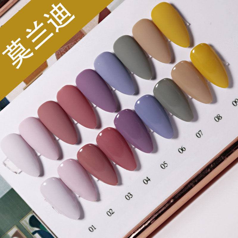 NGPF049 Customized ice-penetrating jade nail polish, resin base nail polish