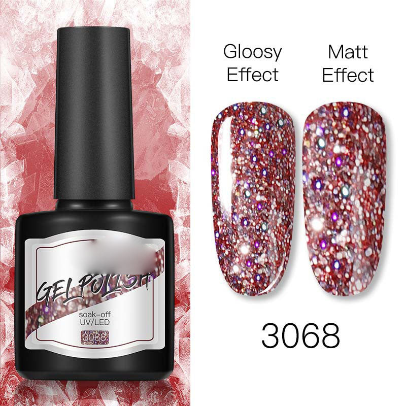 NGRO045 70 color nail polish glue 8ML plastic bottle
