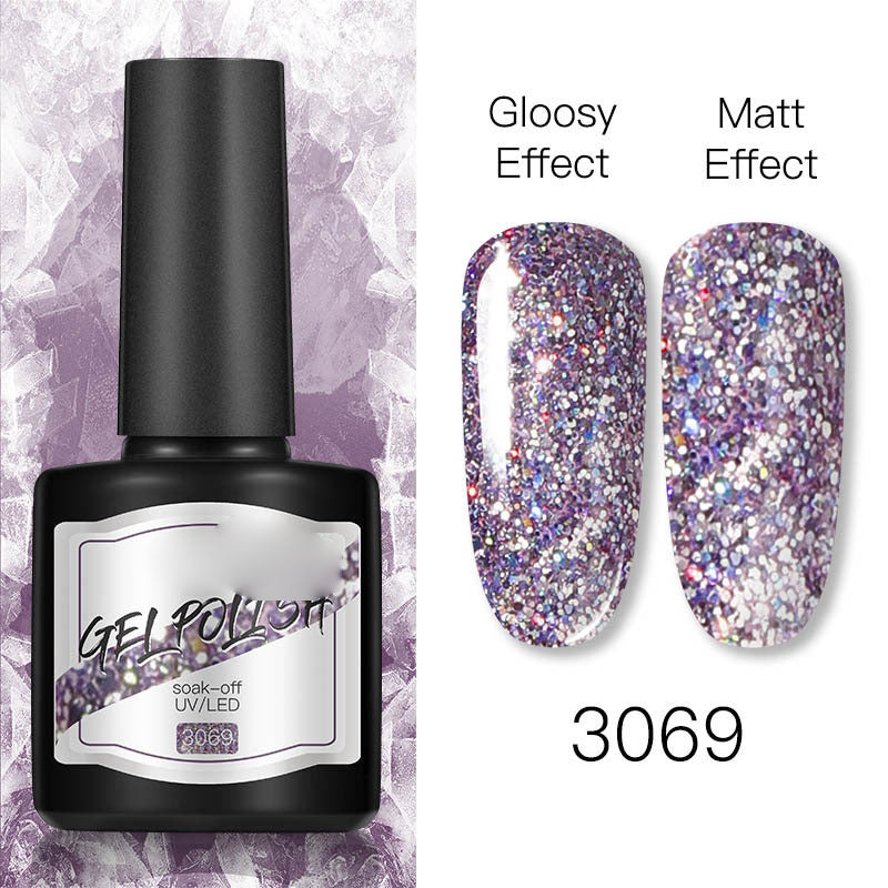 NGRO045 70 color nail polish glue 8ML plastic bottle