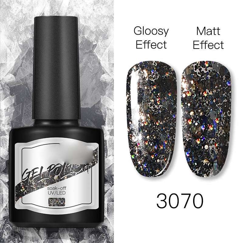 NGRO045 70 color nail polish glue 8ML plastic bottle