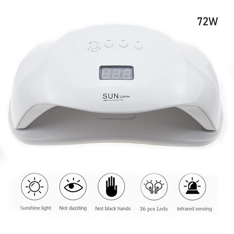72W SUNX Plus Double hands LED Nail lamp NL022